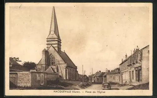 AK Hacqueville, Place de l'Eglise