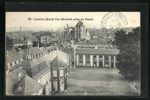 AK Louviers, Vue Générale prise du Musée