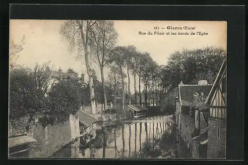 AK Gisors, Rue du Filoir et les bords de l`Epte