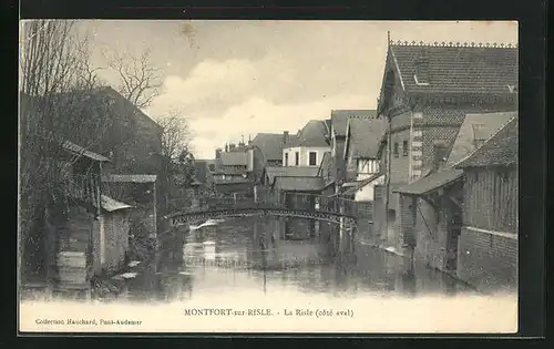 AK Montfort-sur-Risle, La Risle, Côté aval