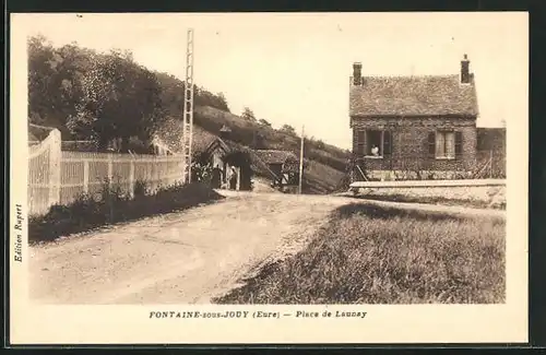 AK Fontaine-sous-Jouy, Place de Launay