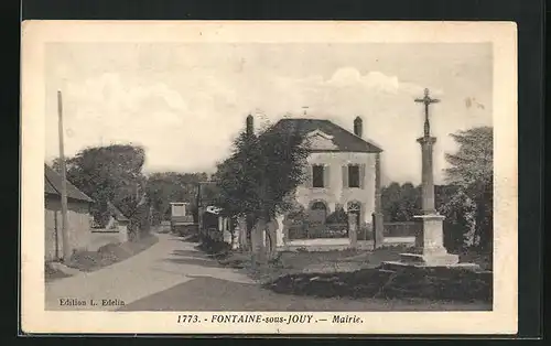 AK Fontaine-sous-Jouy, Mairie, Strassenpartie