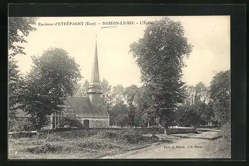 AK Nojeon-le-Sec, Vue et l'Eglise