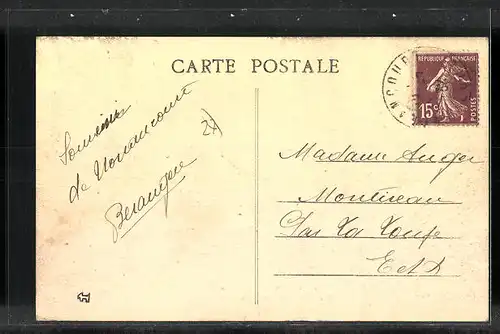 AK Nonancourt, Place Alsace Lorraine et Rue Gambette