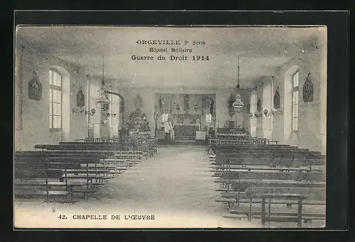 AK Orgeville, Chapelle de l'Oeuvre