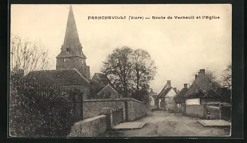 AK Francheville, Route de Verneuil et l`Eglise