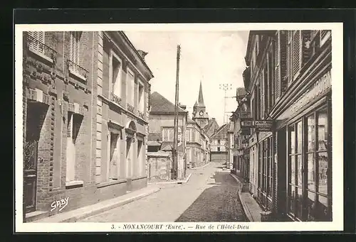 AK Nonancourt, Rue de l`Hôtel-Dieu, Strassenpartie