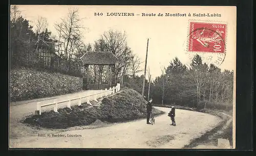 AK Louviers, Route de Montfort á Saint-Lubin