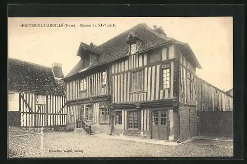 AK Montreuil-l`Argillé, Maison du XIVe siècle