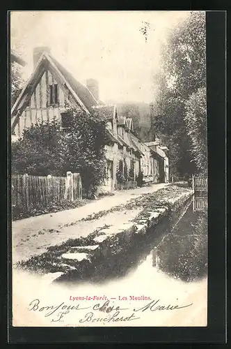 AK Lyons-la-Forêt, Les Moulins