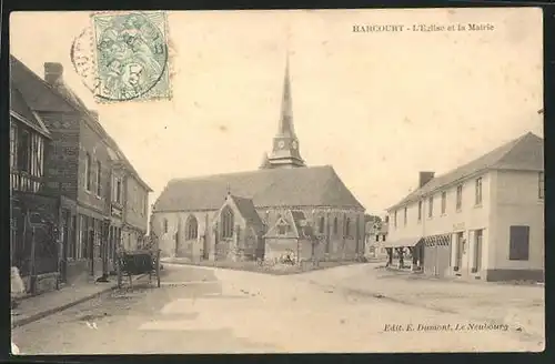 AK Harcourt, L`Église et la Mairie