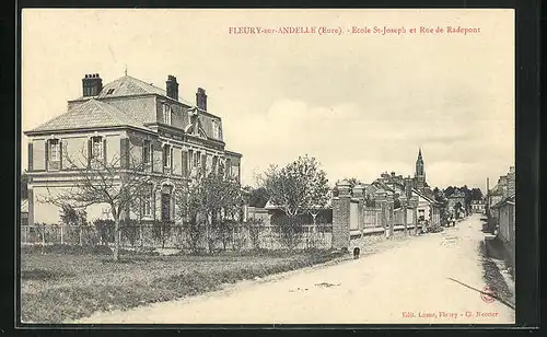 AK Fleury-sur-Andelle, Ecole St-Joseph et Rue de Radepont