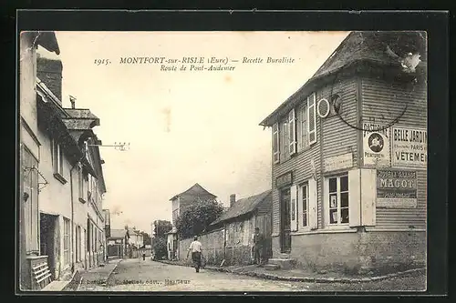 AK Montfort-sur-Risle, Recette Buraliste - Route de Pont-Audemer