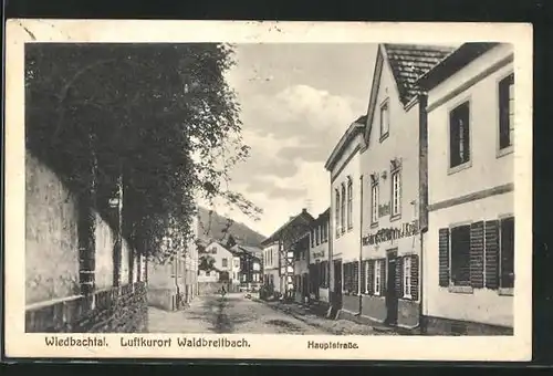 AK Waldbreitbach, Hauptstrasse mit Hotel Vier Jahreszeiten