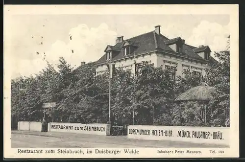 AK Duisburg, Restaurant zum Steinbruch