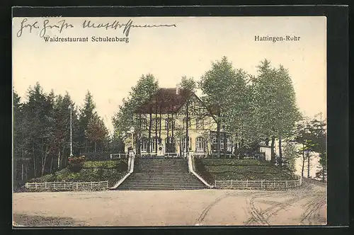 AK Hattingen-Ruhr, Waldrestaurant Schulenburg