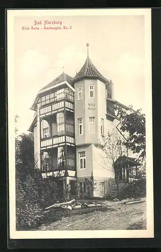 AK Bad Harzburg, Villa Anita, Amsbergstrasse No. 2