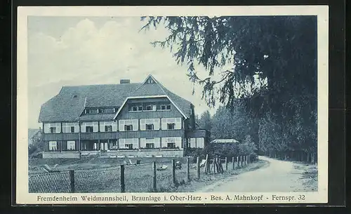 AK Braunlage im Oberharz, Fremdenheim Waidmannsheil