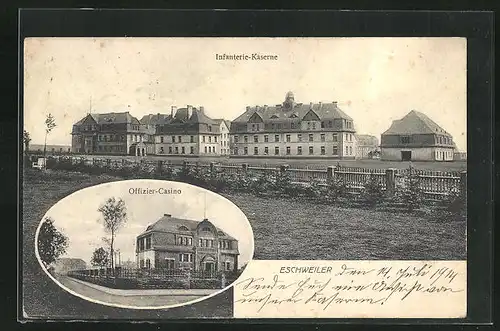 AK Eschweiler, Infanterie-Kaserne und Offizier-Casino