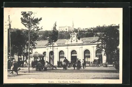 AK Agen, la Facade de la Gare