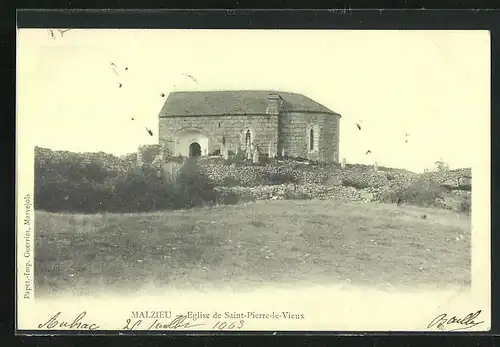 AK Malzieu, Eglise de Saint-Pierre-le-Vieux