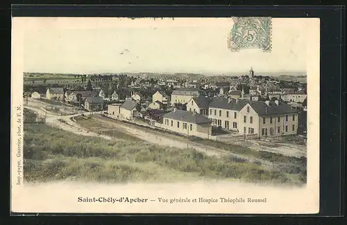 AK Saint-Chély-d`Apcher, Vue Générale et Hospice Théophile Roussel