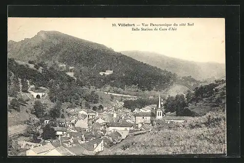 AK Villefort, Vue Panoramique du cotè Sud