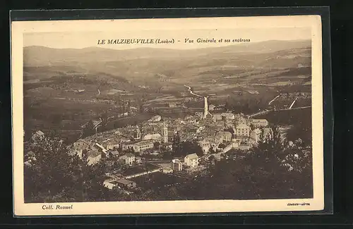 AK Le Malzieu-Ville, Vue Gènèrale et ses environs