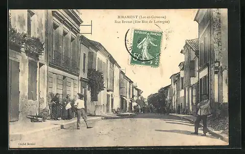 AK Miramont, Rue Brunet (dite Rue de Lavergne)