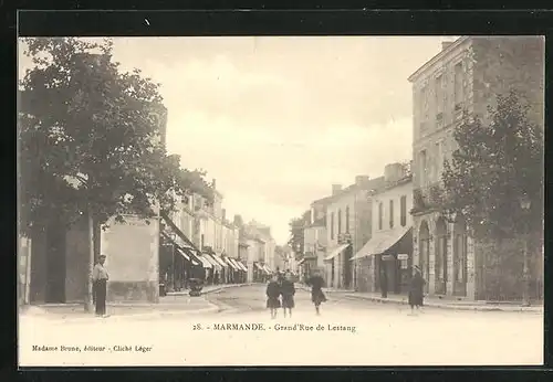 AK Marmande, Grand`Rue de Lestang, Strassenpartie