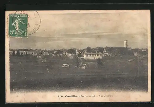 AK Castillonnes, Vue Gènèrale
