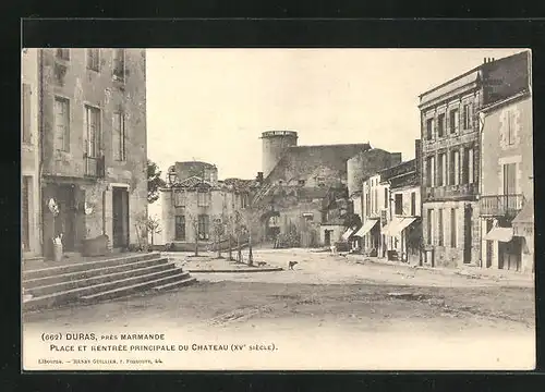 AK Duras, Place et Rentrèe Principale du Chateau
