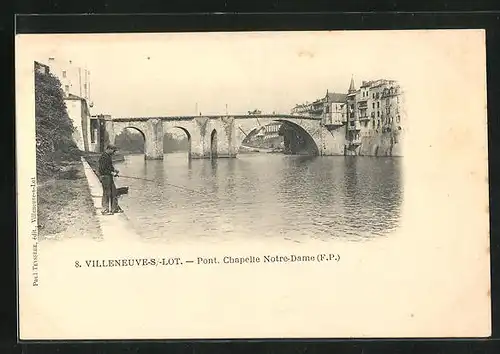 AK Villeneuve-sur-Lot, Pont