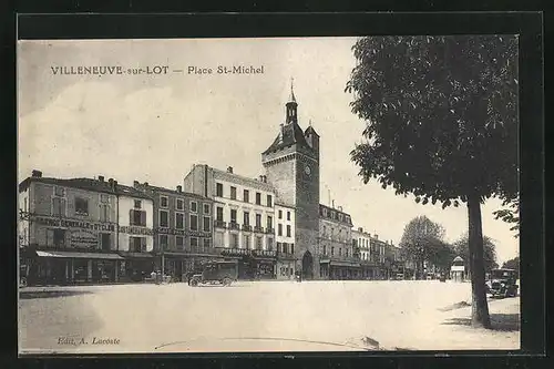 AK Villeneuve-sur-Lot, Place St-Michel