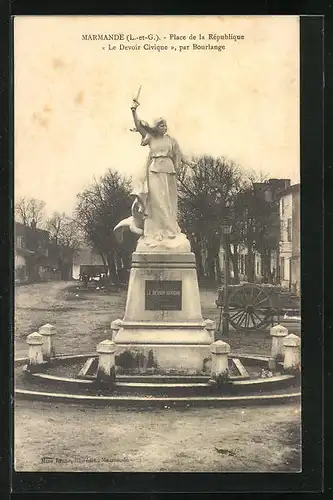 AK Marmande, Place de la République, Le Devoir Civique
