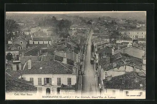 AK Marmande, Vue Générale, Grand`Rue de Lestang