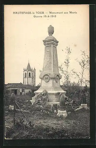 AK Hautefage-la-Tour, Monument aux Morts