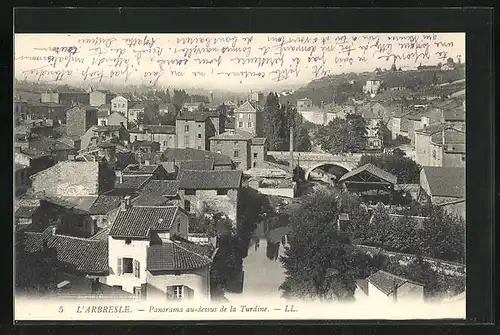 AK L`Arbresle, Panorama au-dessus de la Turdine