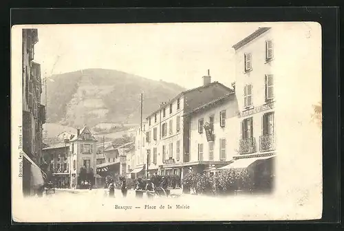 AK Beaujeu, Place de la Mairie