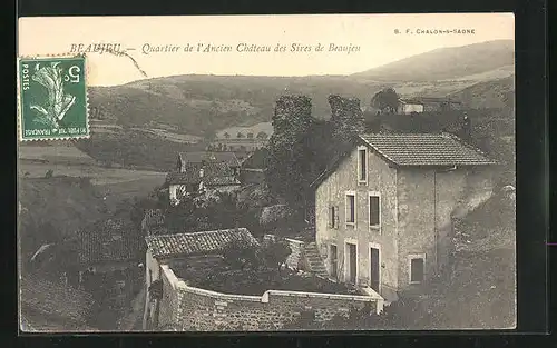 AK Beaujeu, Quartier de l`Ancien Chateau des Sires de Beaujeu