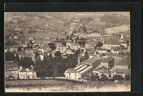 AK Cours, Vue Gènèrale, Gesamtansicht aus der Vogelschau