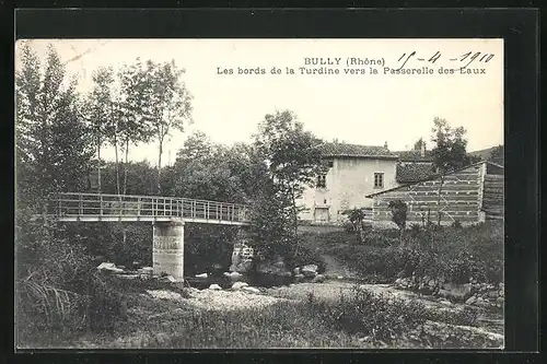 AK Bully, Les bords de la Turdine vers la Passerelle des Eaux