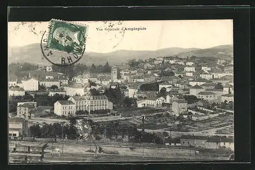 AK Amplepuis, Vue Gènèrale, Gesamtansicht aus der Vogelschau