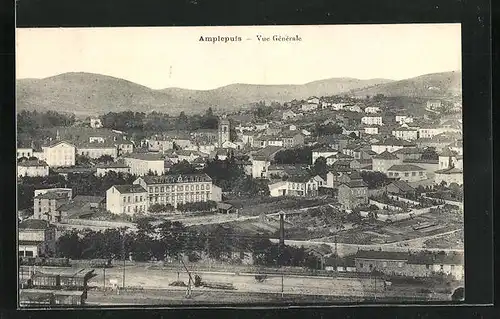 AK Amplepuis, Vue Gènèrale, Ortsansicht aus der Vogelschau