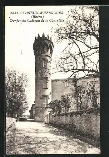 AK Civrieux-d`Azergues, Donjon du Château de la Charriére