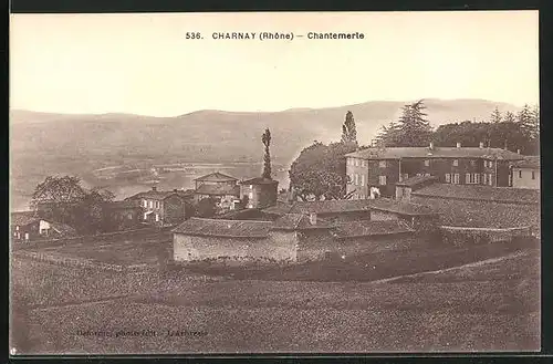 AK Charnay-Chantemerle, Gesamtansicht des Ortes