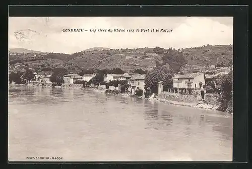 AK Condrieu, Les rives du Rhone vers le Port et le Rafour