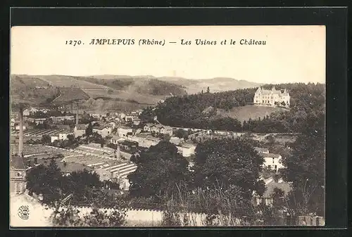 AK Amplepuis, Les Usines et le Chateau