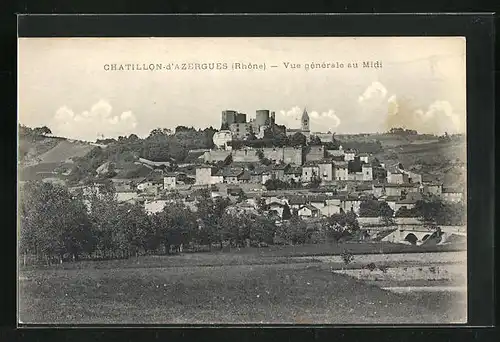 AK Chatillon-d`Azergues, Vue gènèrale au Midi