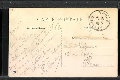 AK Beaujeu, Faubourg, Vue gènèrale